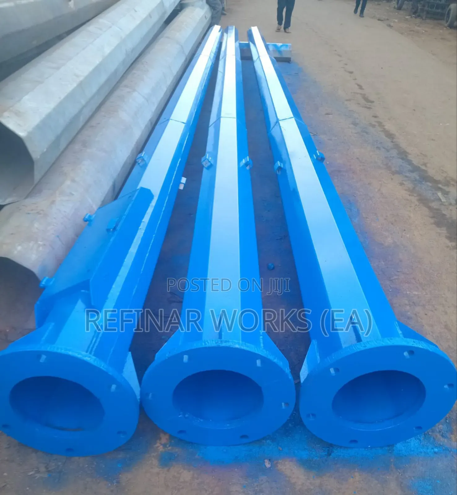 Custom Made High Mast Lighting Poles for Markets Commercial Centers