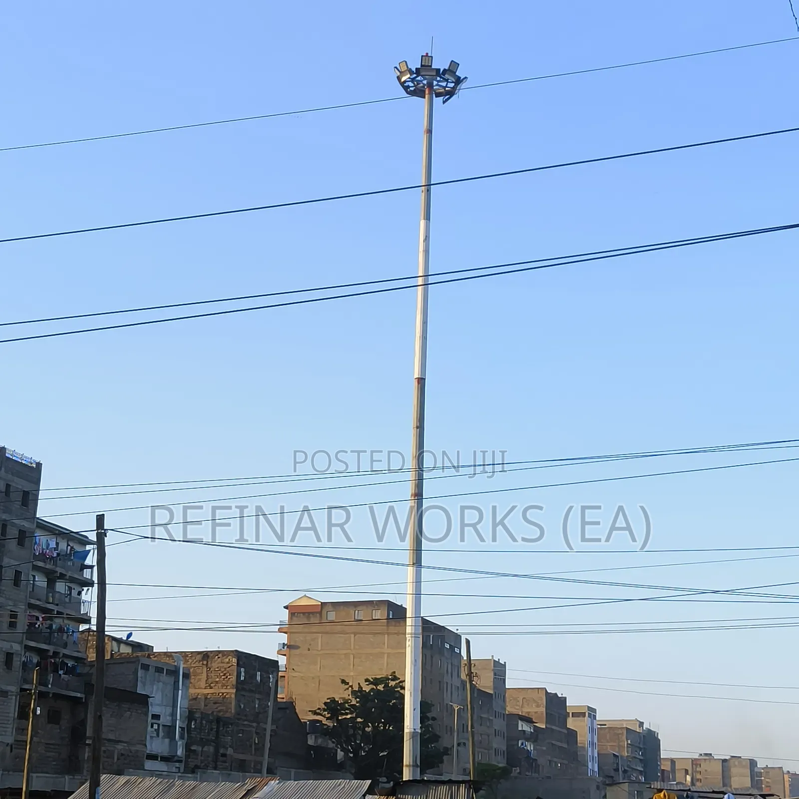 Solar Compatible High Mast Lighting Towers (Smart Lighting Solution)