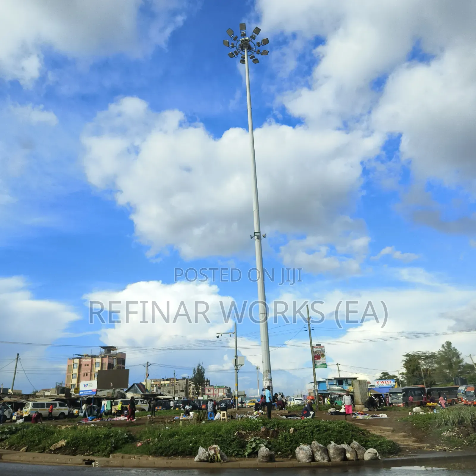 Solar Compatible High Mast Lighting Towers (Smart Lighting Solution)