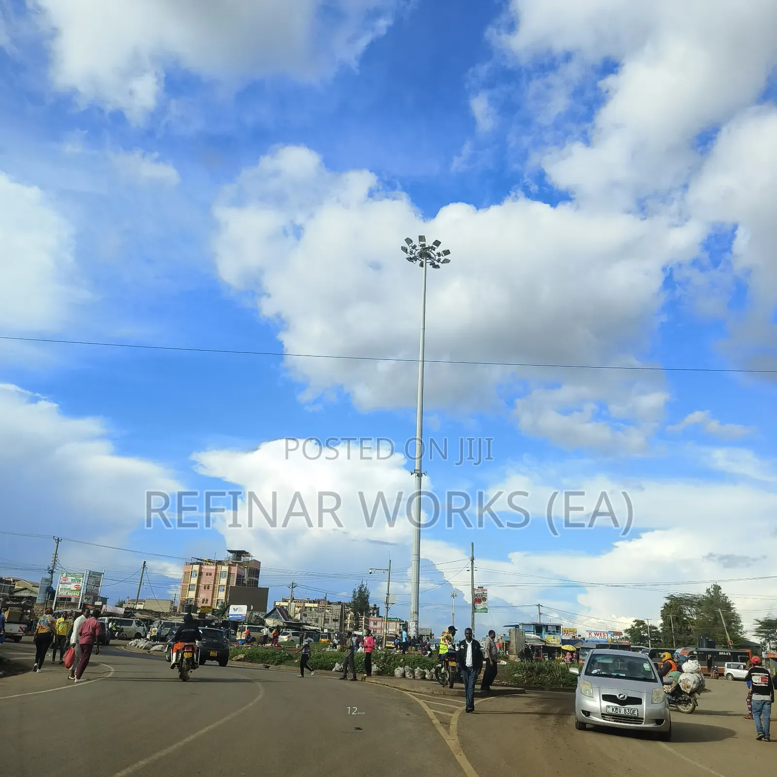 15m–35m High Mast Poles With Winch System for Easy Maintenance