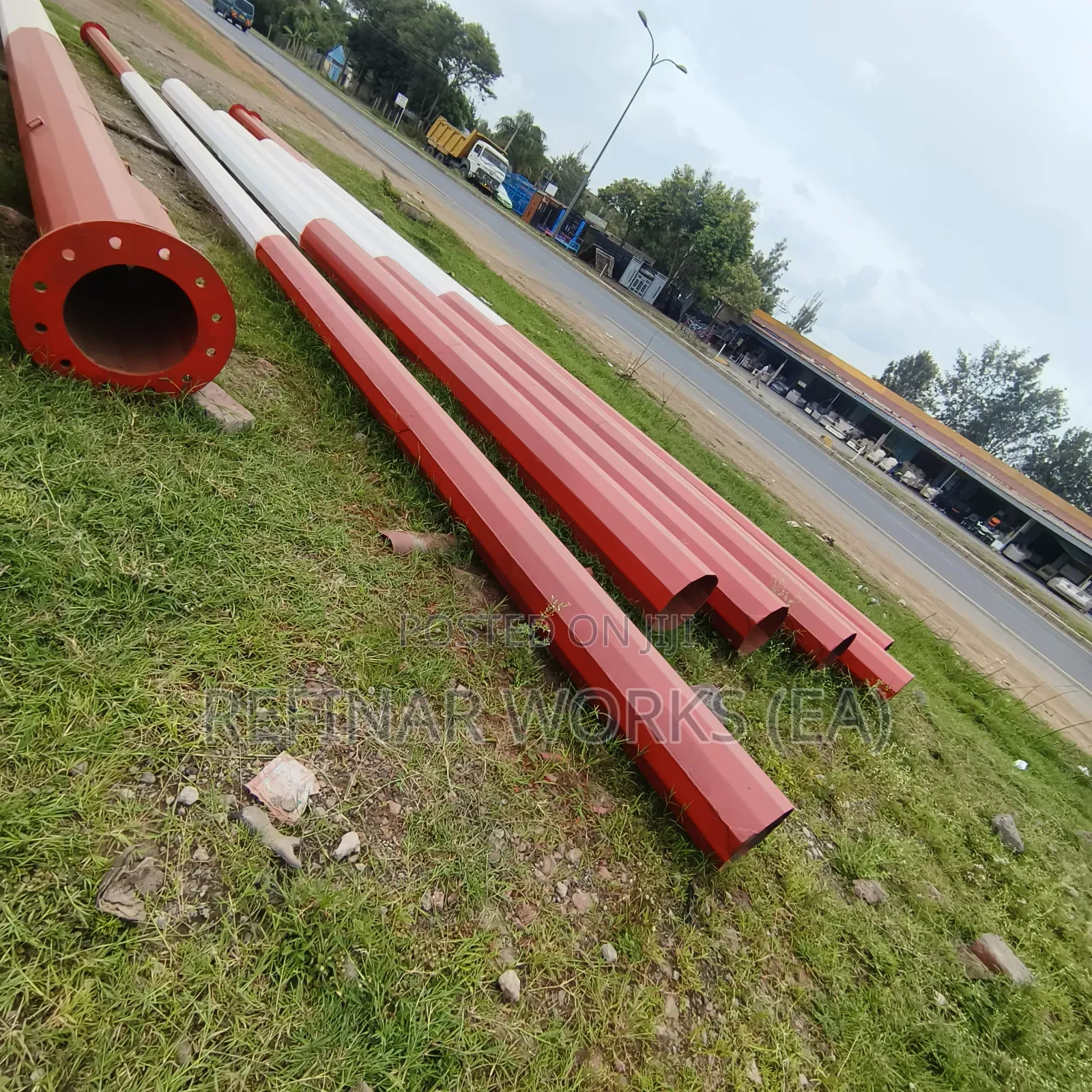 15m–35m High Mast Poles With Winch System for Easy Maintenance