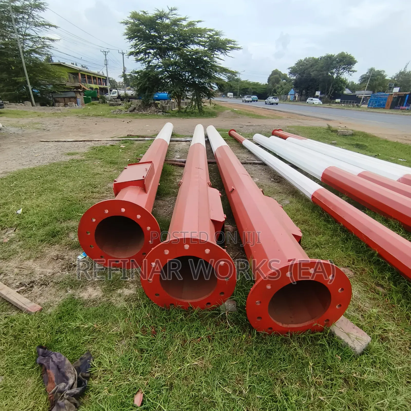 15m–35m High Mast Poles With Winch System for Easy Maintenance
