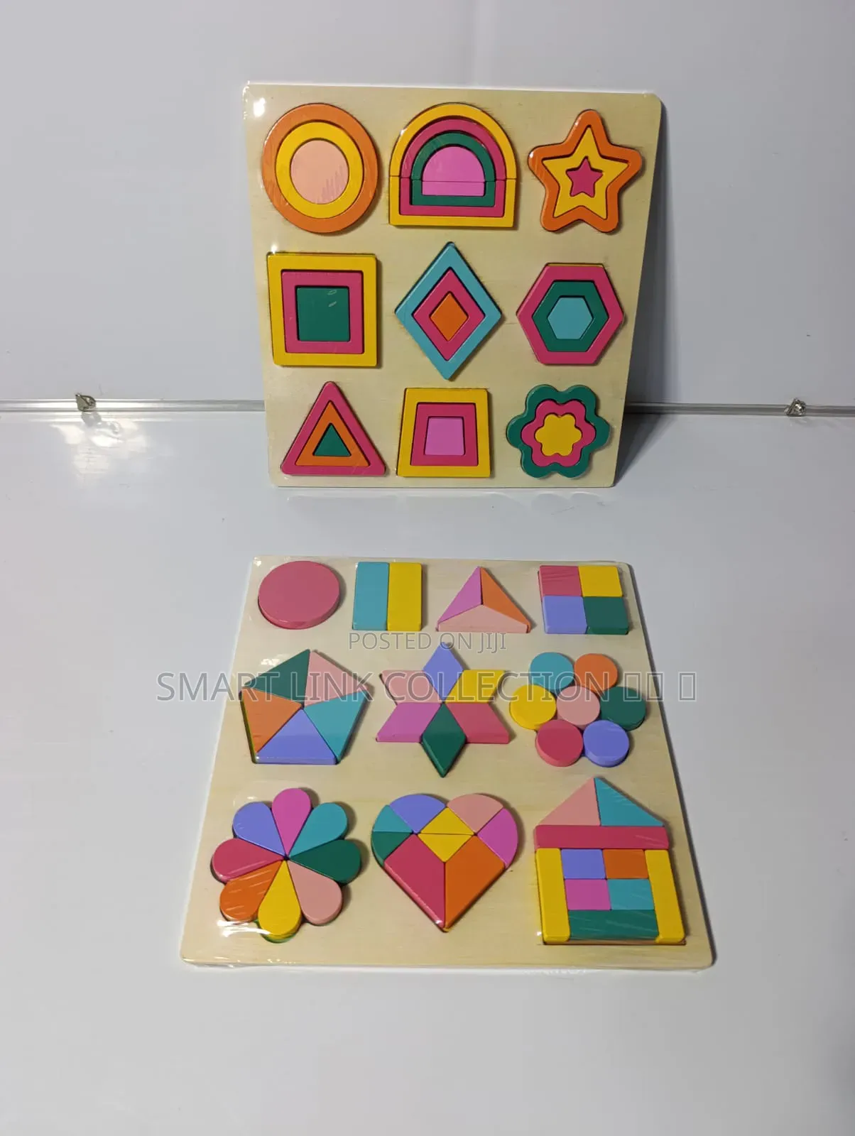 Wooden Puzzle Colours Shape Board.