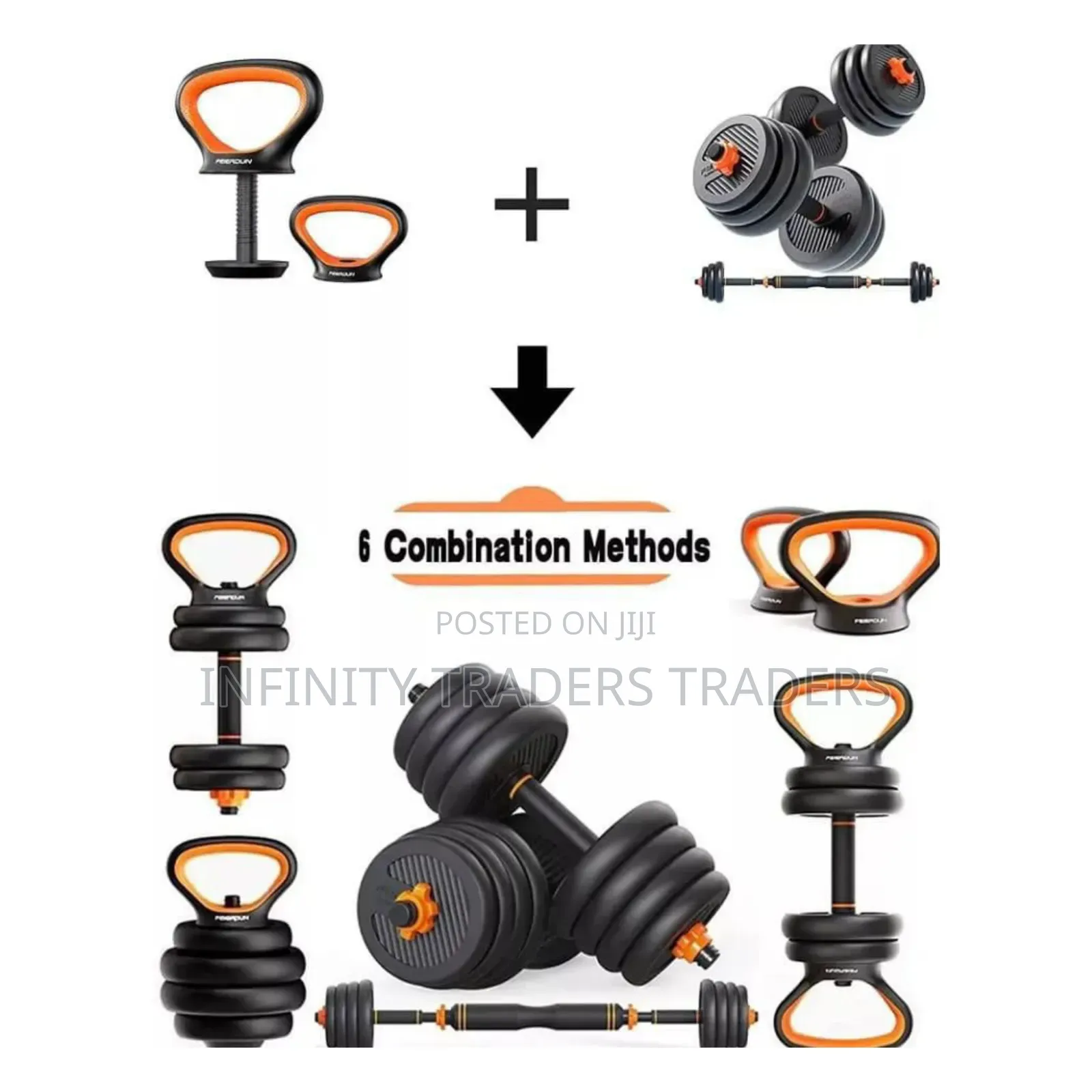 6 In1 Adjustable Kettle Bell Weights *50kg 