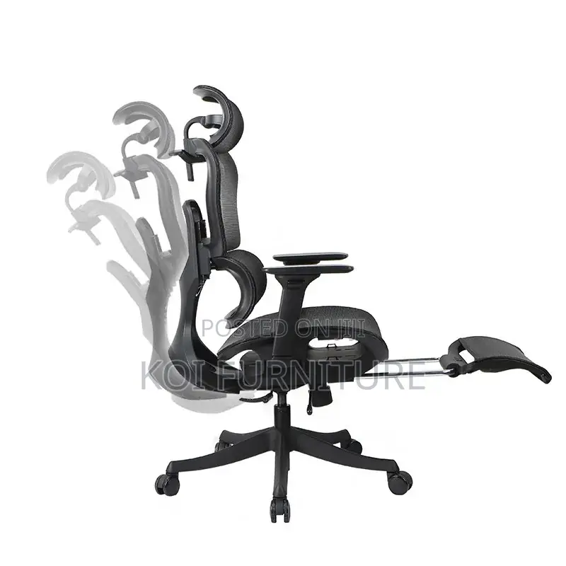 Office Chairs; Executive Orthopedic High Bacrest Seat With Footrest