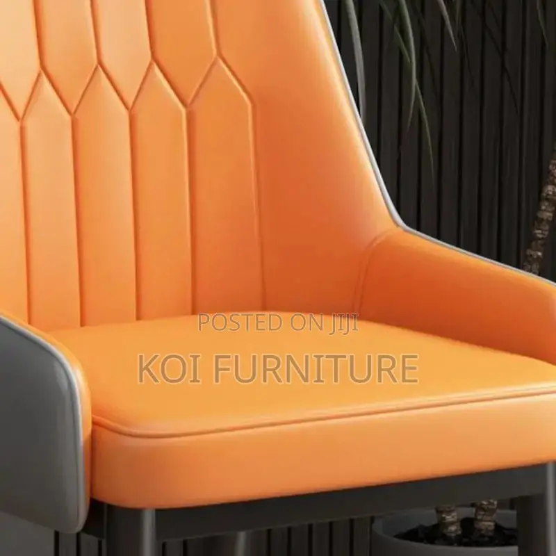 Dining Chairs; Armless Leather Home Dining Seats