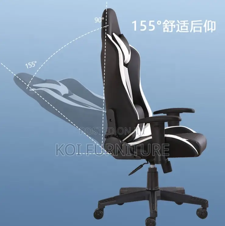 Office Chair : Generic High Back Adjustable Recliner Gaming Chair,