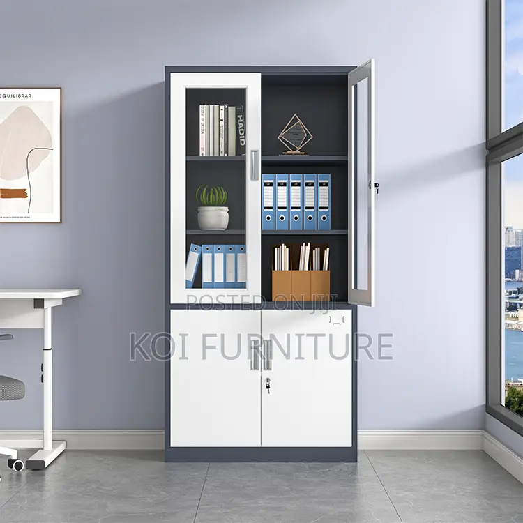 Office Cabinet : 2-Door Metallic Office Cabinet