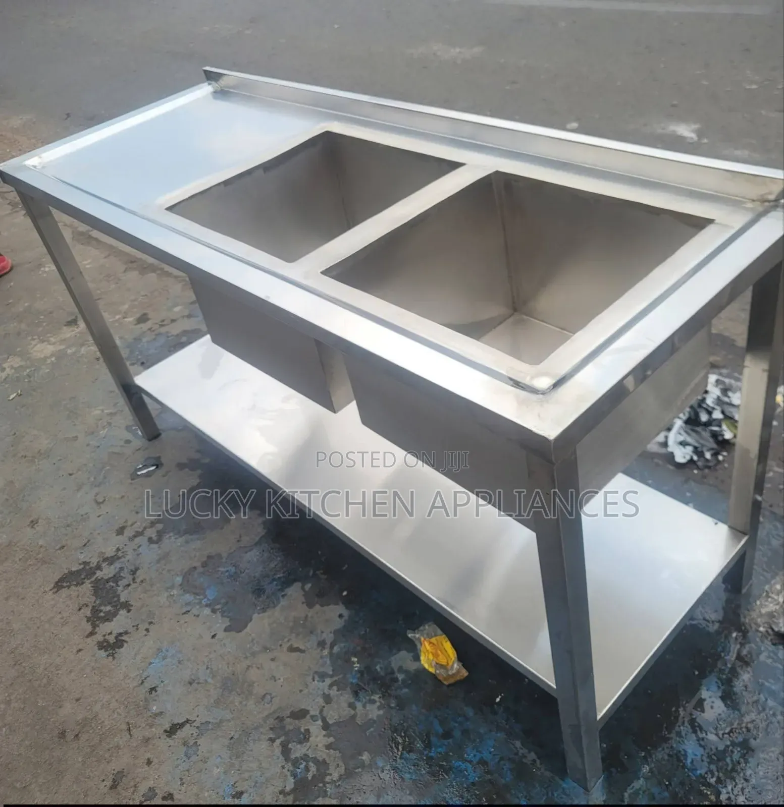 Double Bowl Stainless Steel Sink.