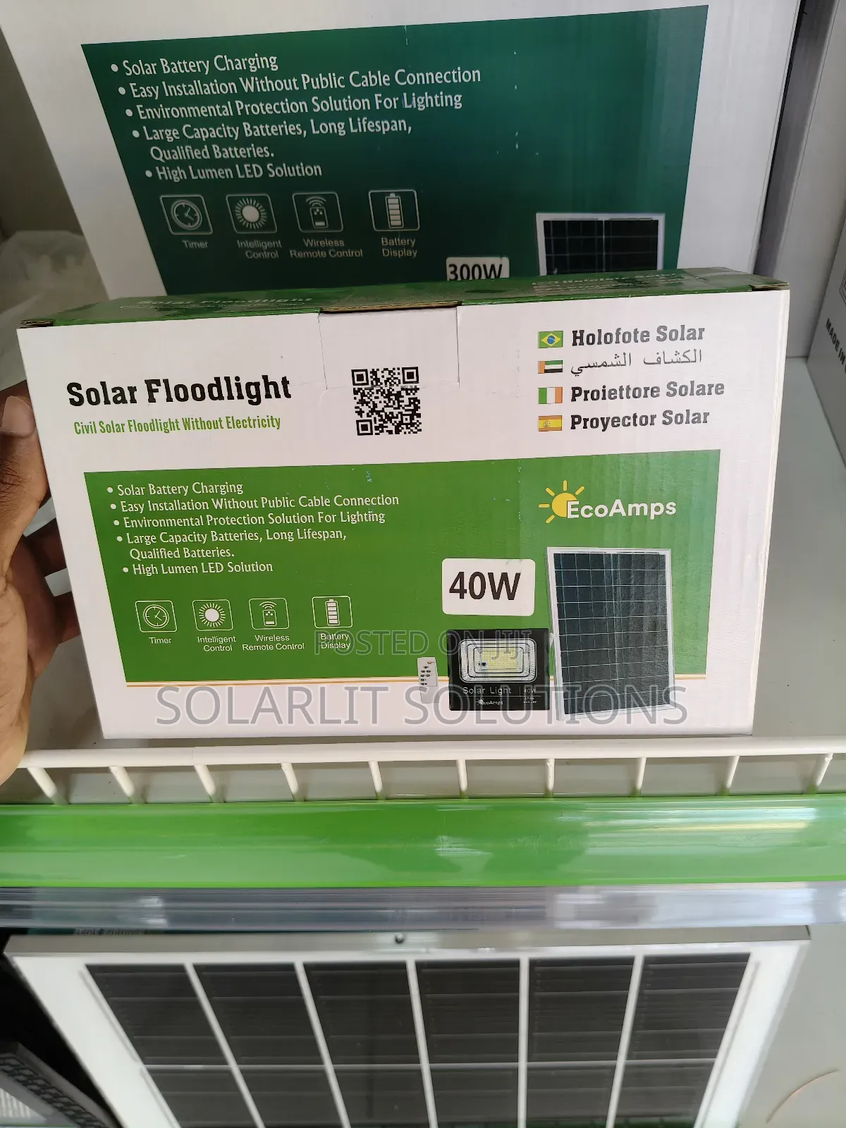 40w Solar Floodlight – Energy Saving Outdoor Security Solution