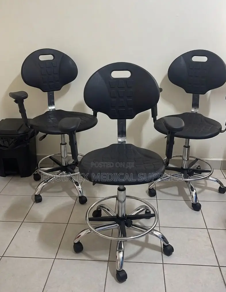 Revolving Doctor's Stool (With Armrest and Backrest)