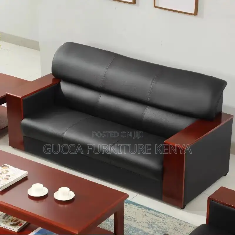 Imported 5-Seater Leather Reception Sofa Set