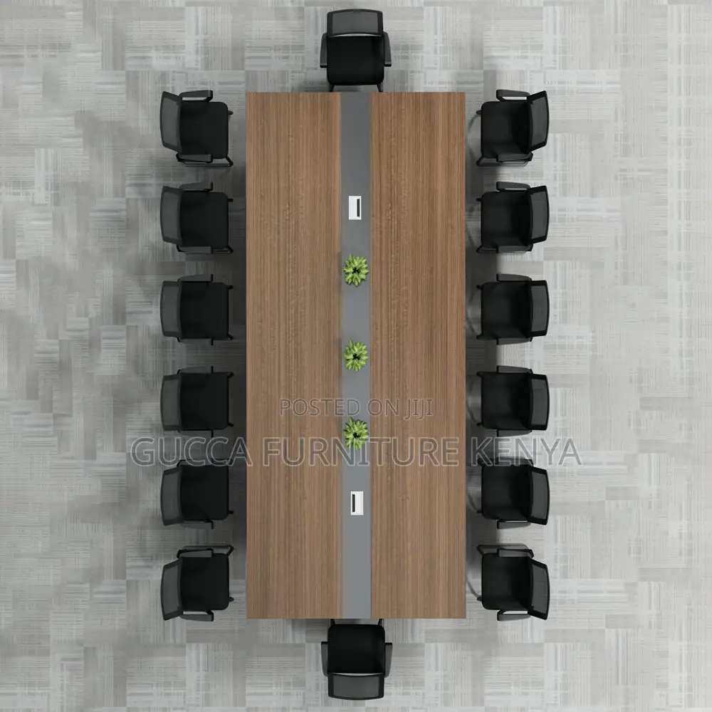 2.4m Brown Executive Office Boardroom Table