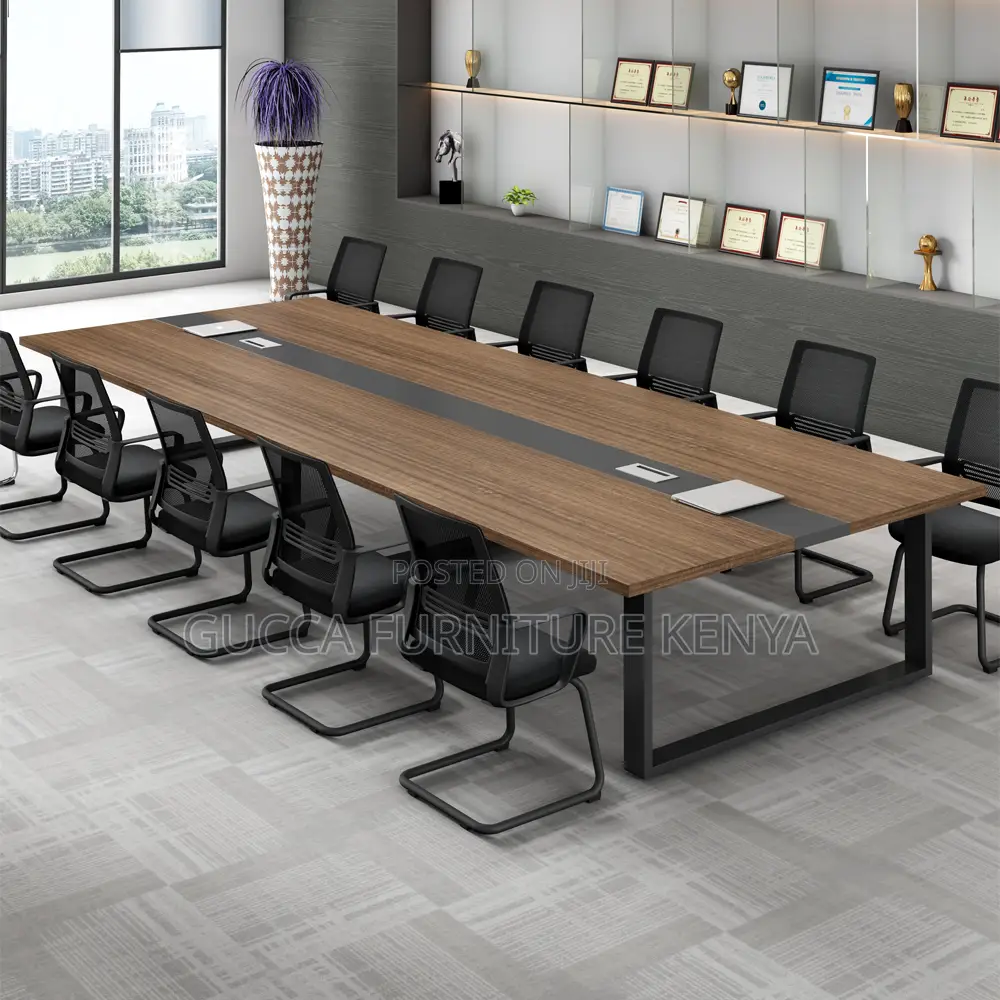 2.4m Brown Executive Office Boardroom Table