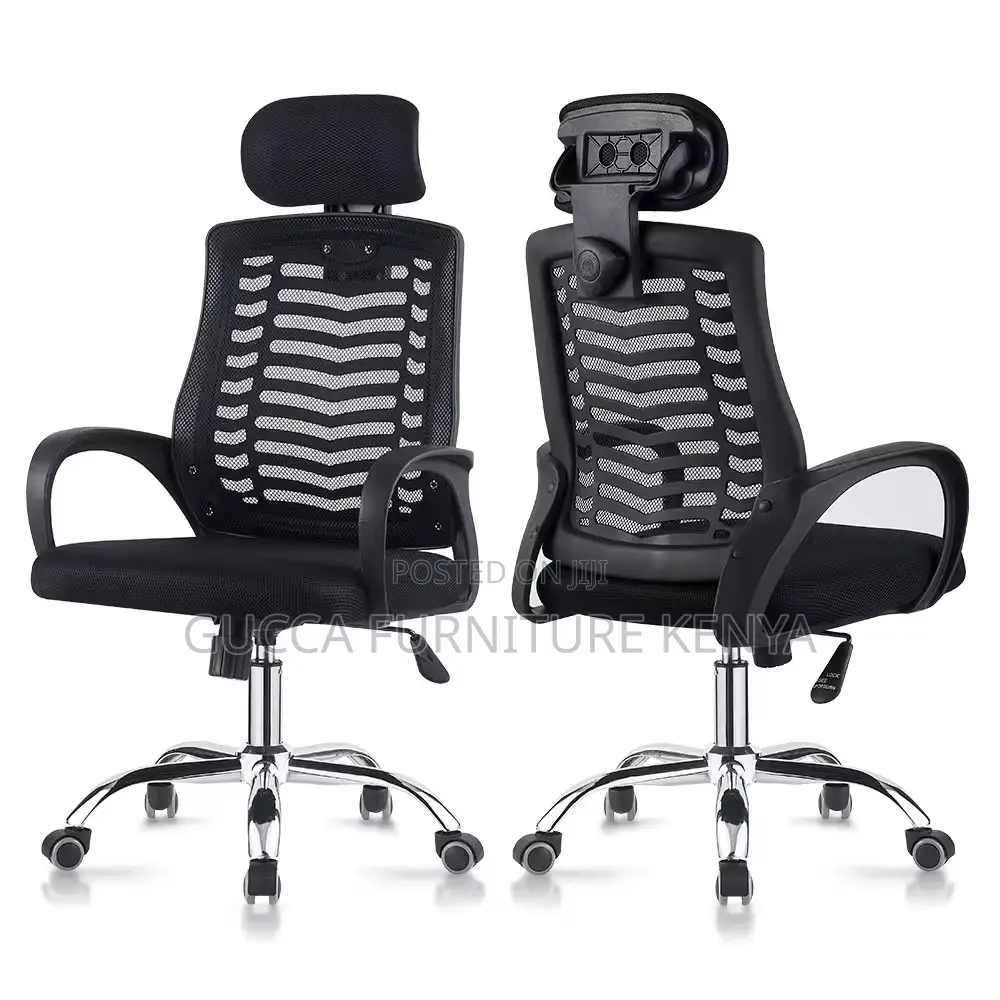360° Swivel Headrest Mesh Secretary Chair