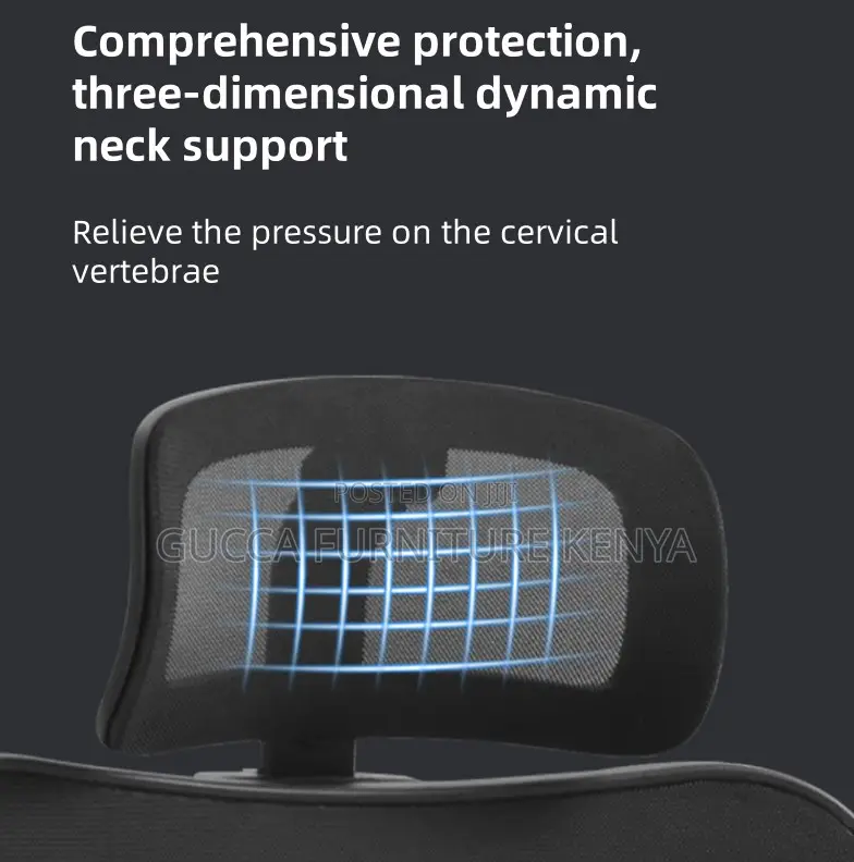 360° Swivel Headrest Mesh Secretary Chair