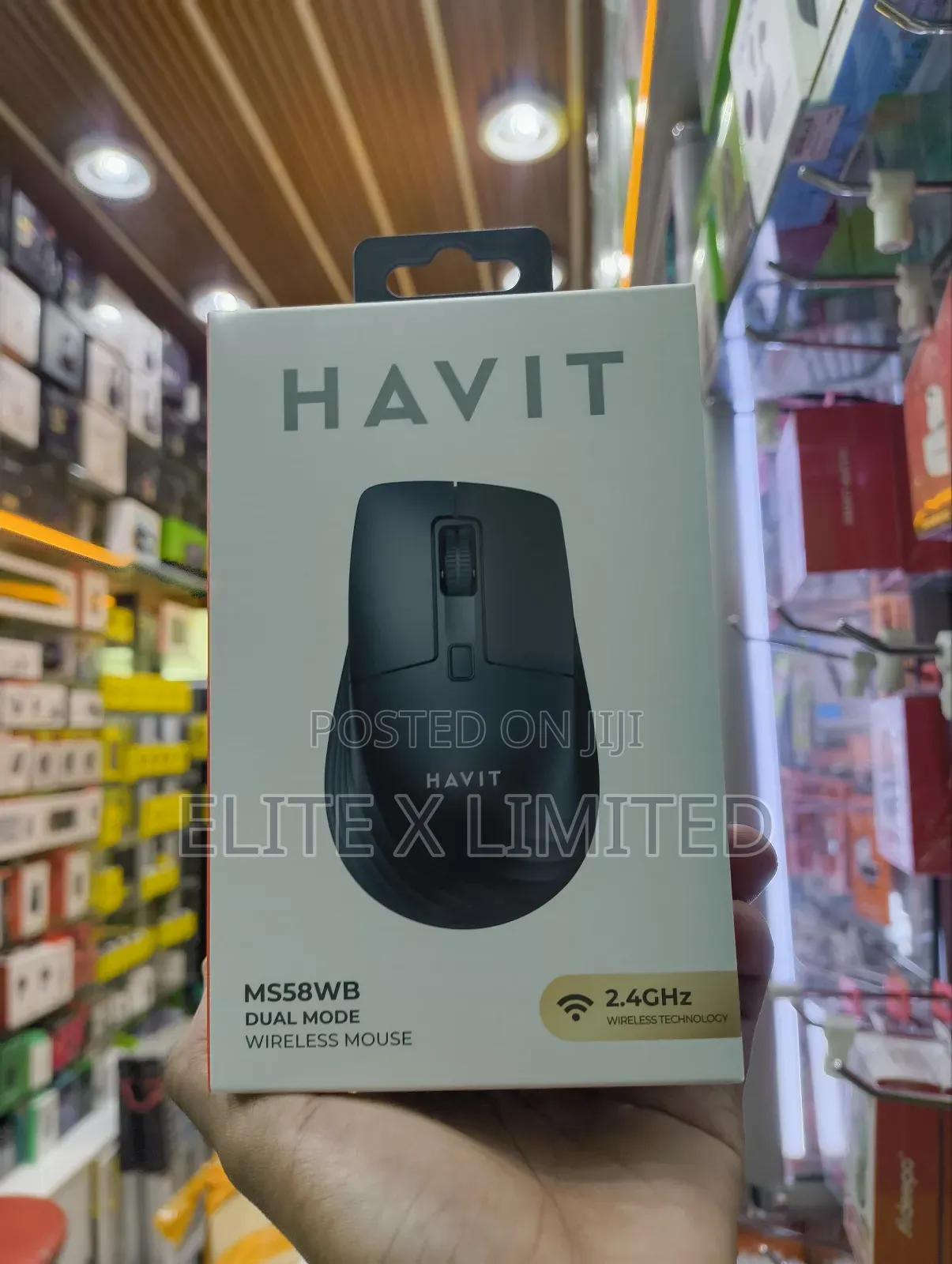Havit Ms58wb Dual Mode, Wireless Mouse 2.4ghz + Bluetooth 5.2