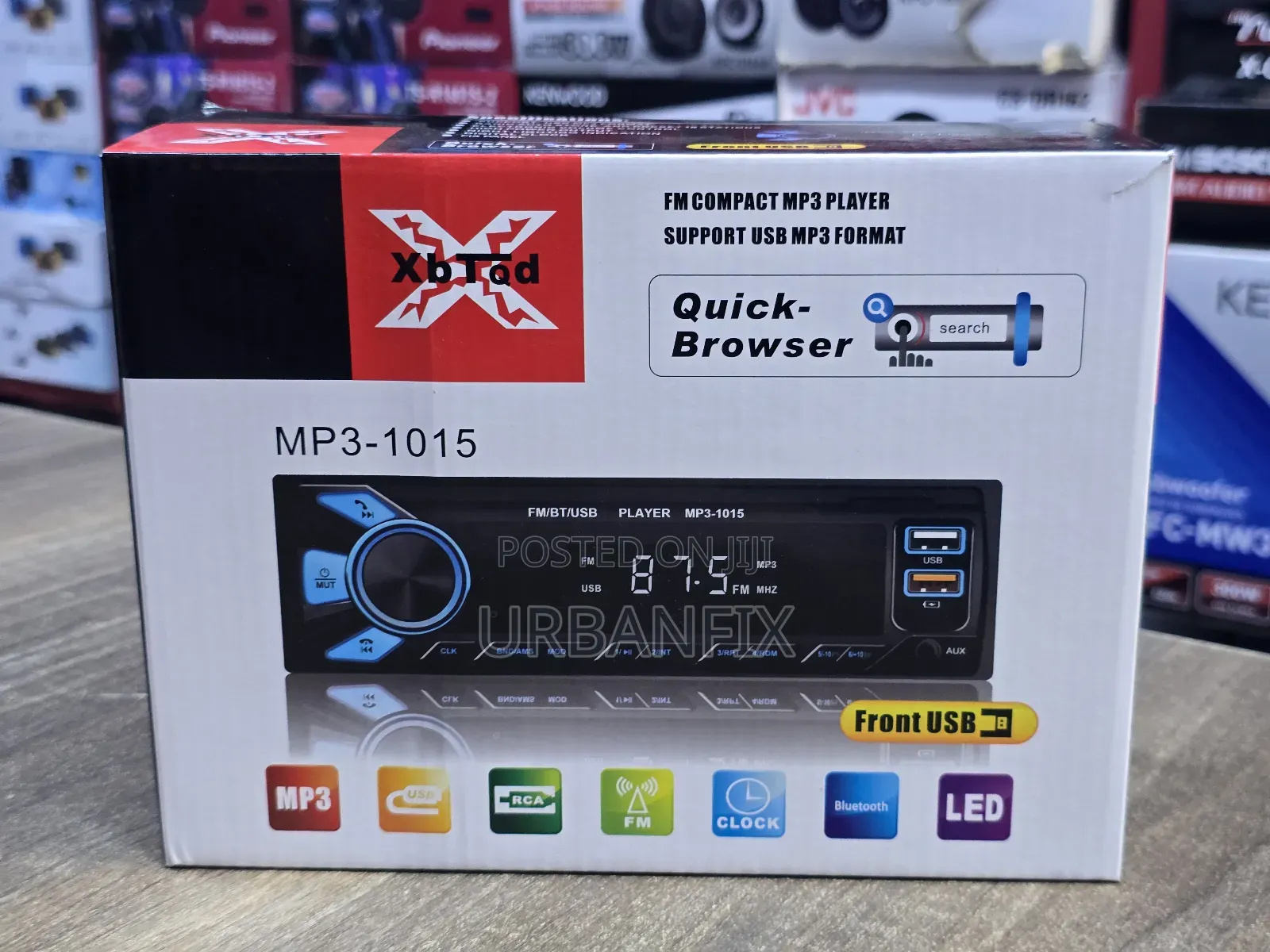 Single Din Powerful Bluetooth Car Radio With Fm, Usb, Aux