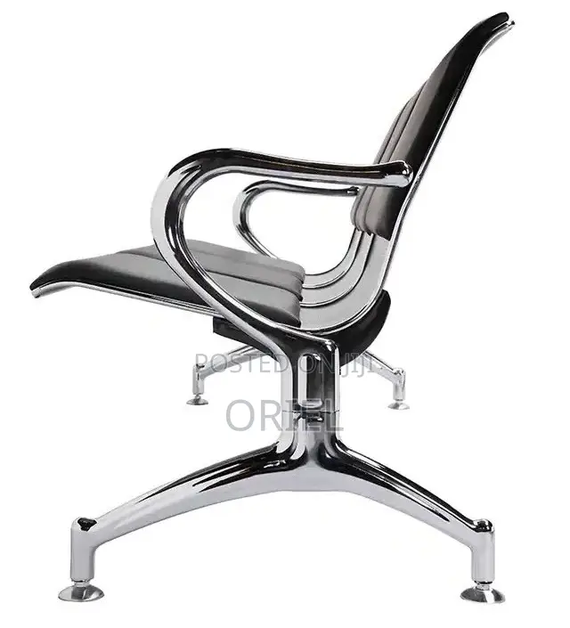Office Bench : Office 3-Seater Padded Bench Waiting at Reception