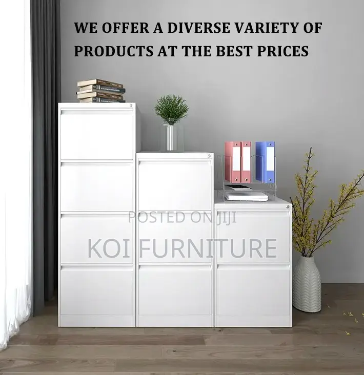 Office Cabinet; Steel Easy Access Filing Cabinets With 4 Drawers