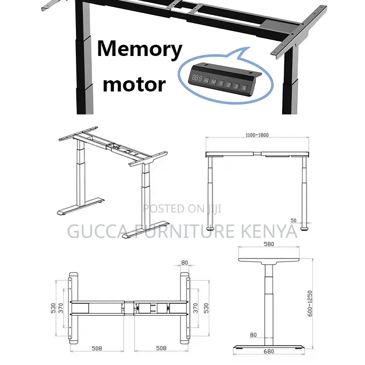 1.2m Ergonomic Computer Electric Standing Desk