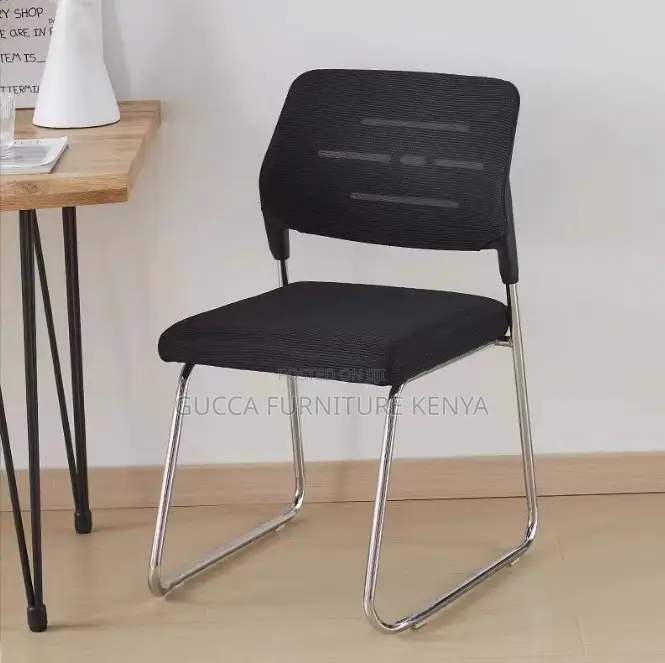 Light Weight Mesh Reception Guest Chair-Armrest