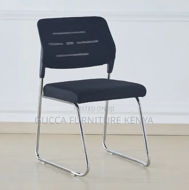 Light Weight Mesh Reception Guest Chair-Armrest