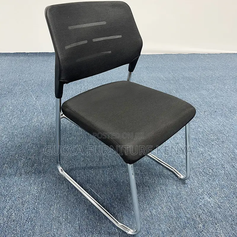 Light Weight Mesh Reception Guest Chair-Armrest