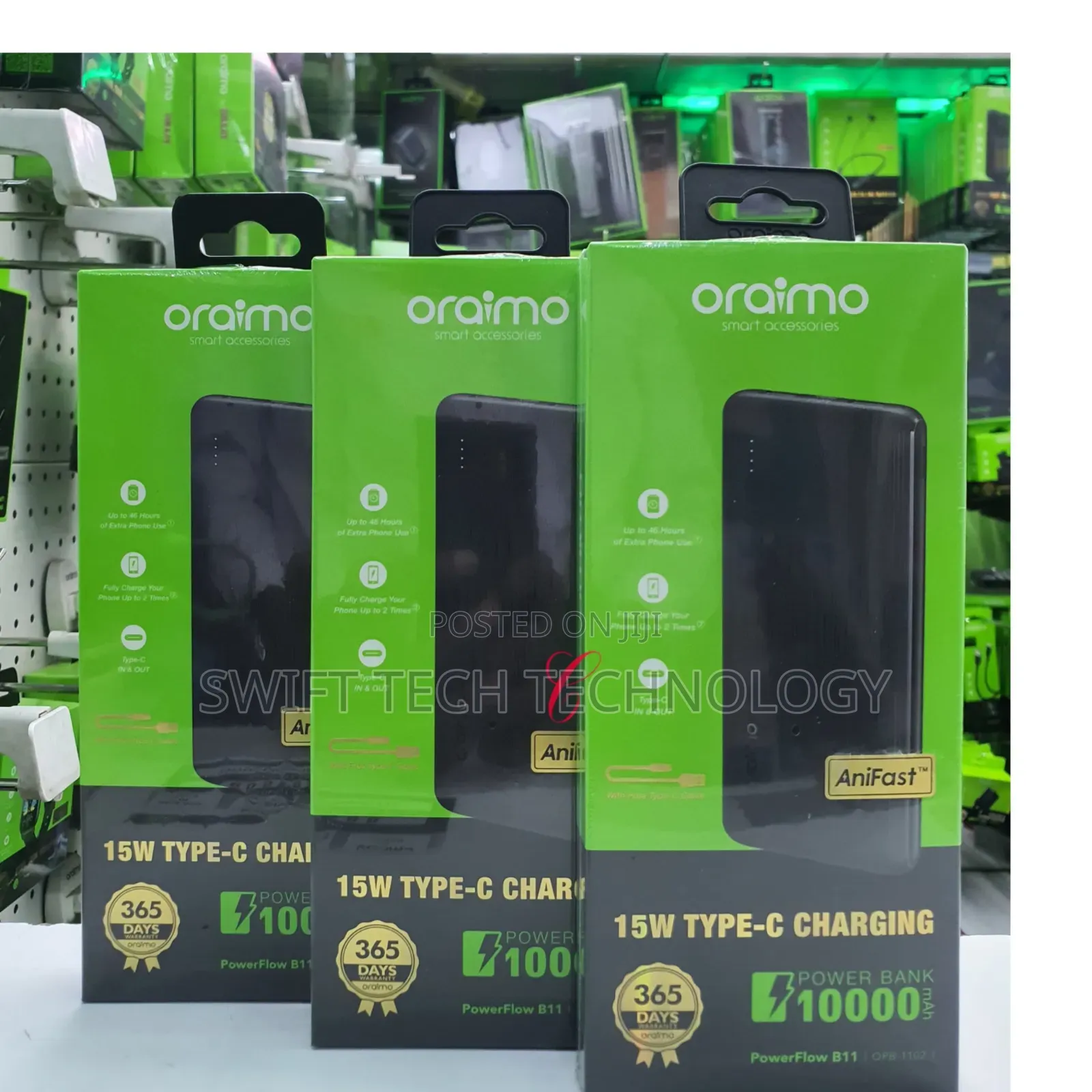Powerbank Oraimo 10,000amh Slim Power Bank