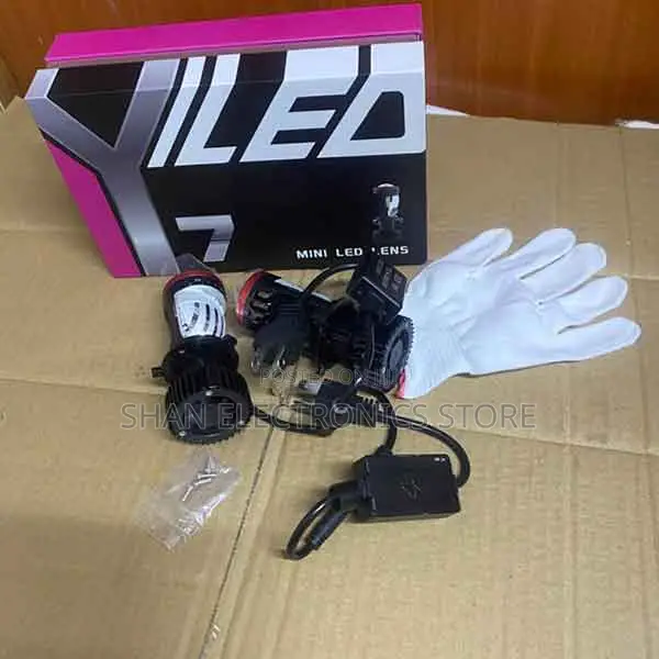 Energy-Efficient – Plug Play Y7 H4 Mini Projector Motorcycle/Car