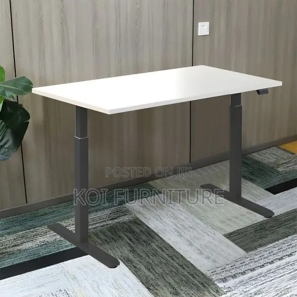 Office Desk; 1.2 Meters Electric Desk With Smooth Effortless Height