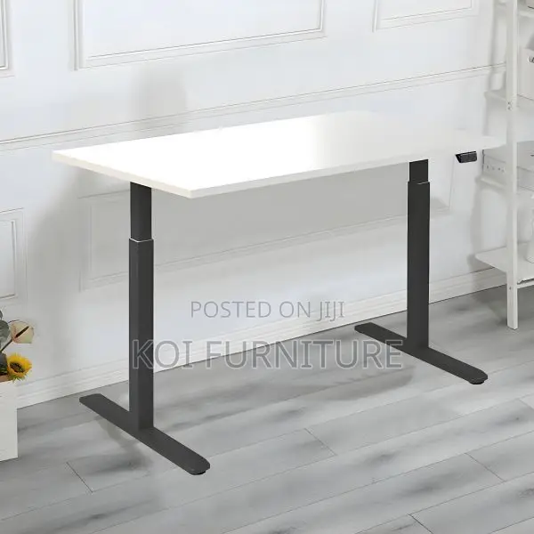 Office Desk; 1.2 Meters Electric Desk With Smooth Effortless Height