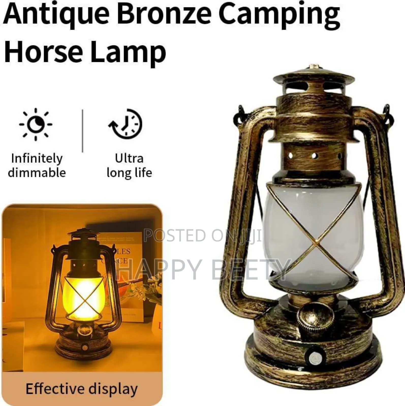 *New Arrival* *Rechargable Vintage 35cm Led Lantern Lamp