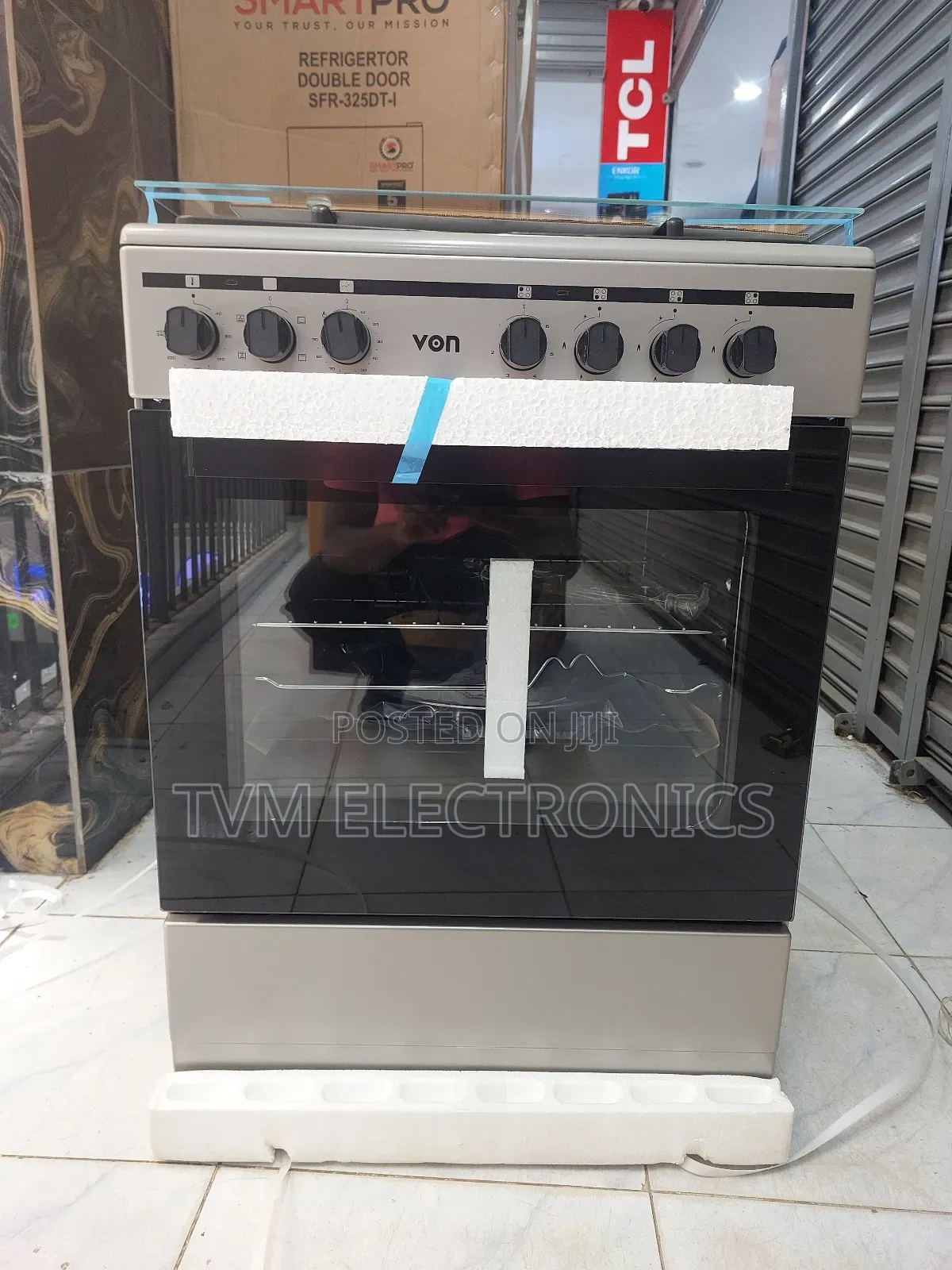 Von Vcf653151fsy Cooker – 3+1 Electric Burners ,Flame Failure Device