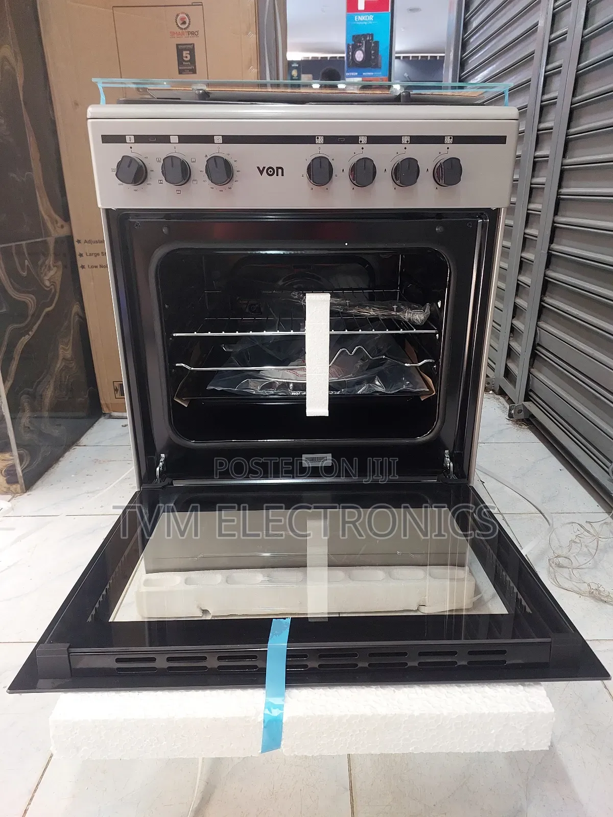 Von Vcf653151fsy Cooker – 3+1 Electric Burners ,Flame Failure Device