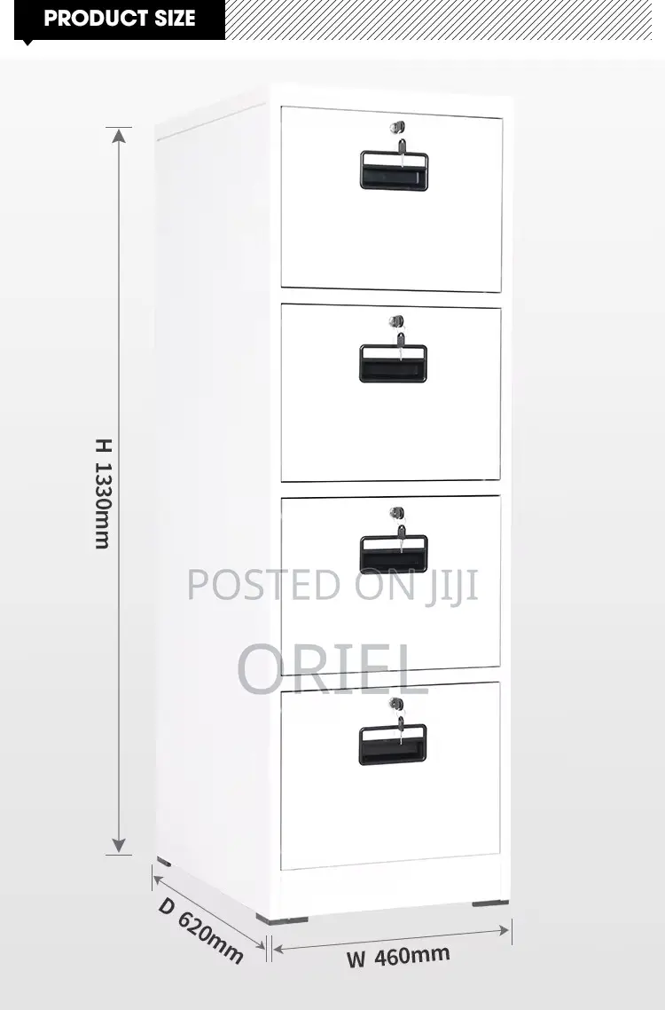Office Cabinet :- 4 Drawer Locking Office File Organizer