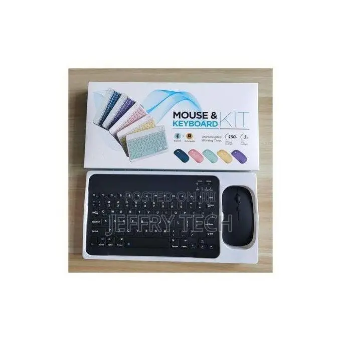 Portable Wireless Bluetooth Keyboard and Mouse Set for iPhone/Android/