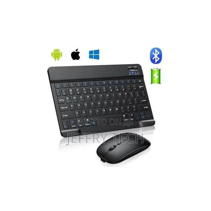 Portable Wireless Bluetooth Keyboard and Mouse Set for iPhone/Android/