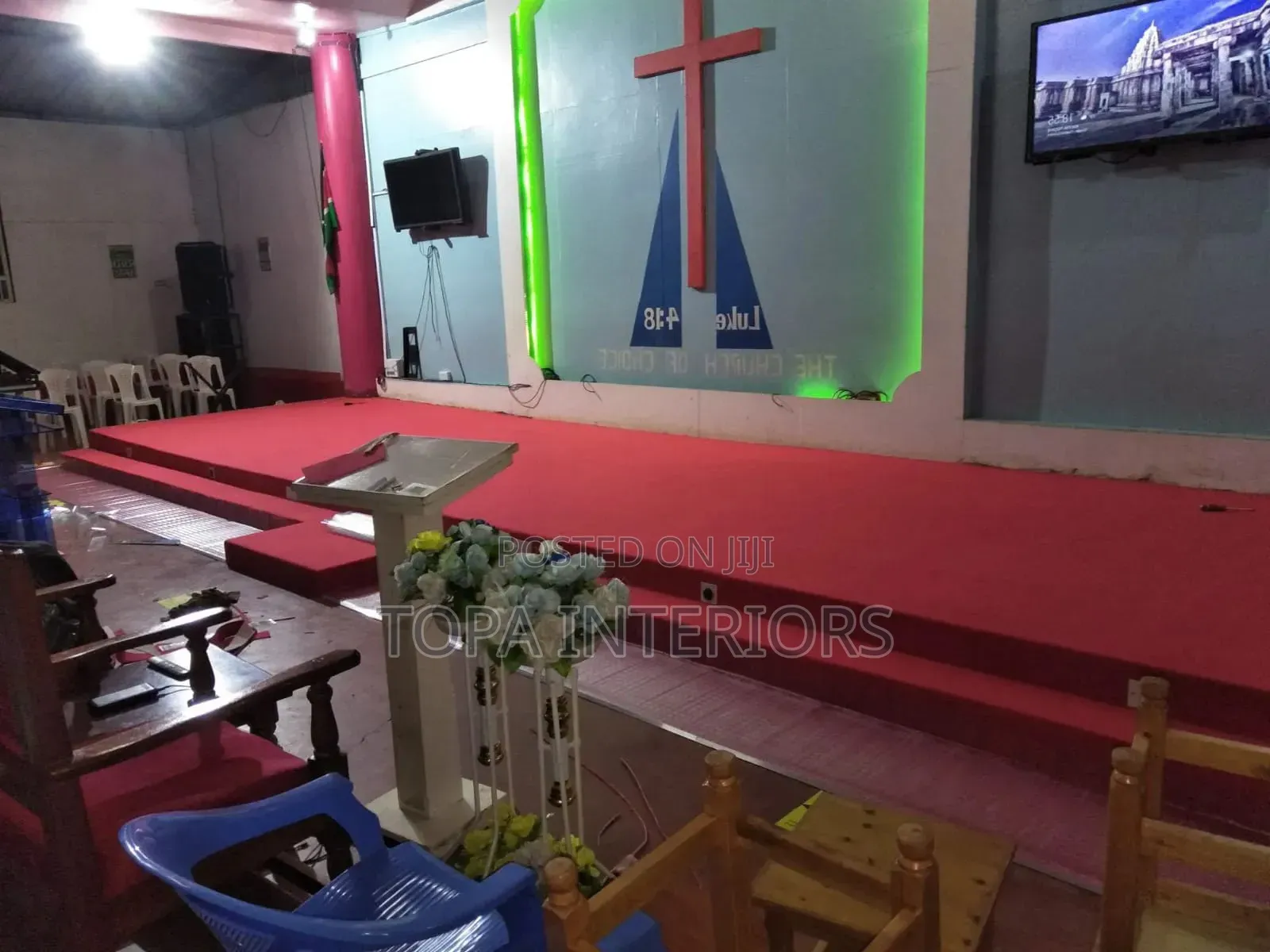 Red Carpets for Church Altar Decoration