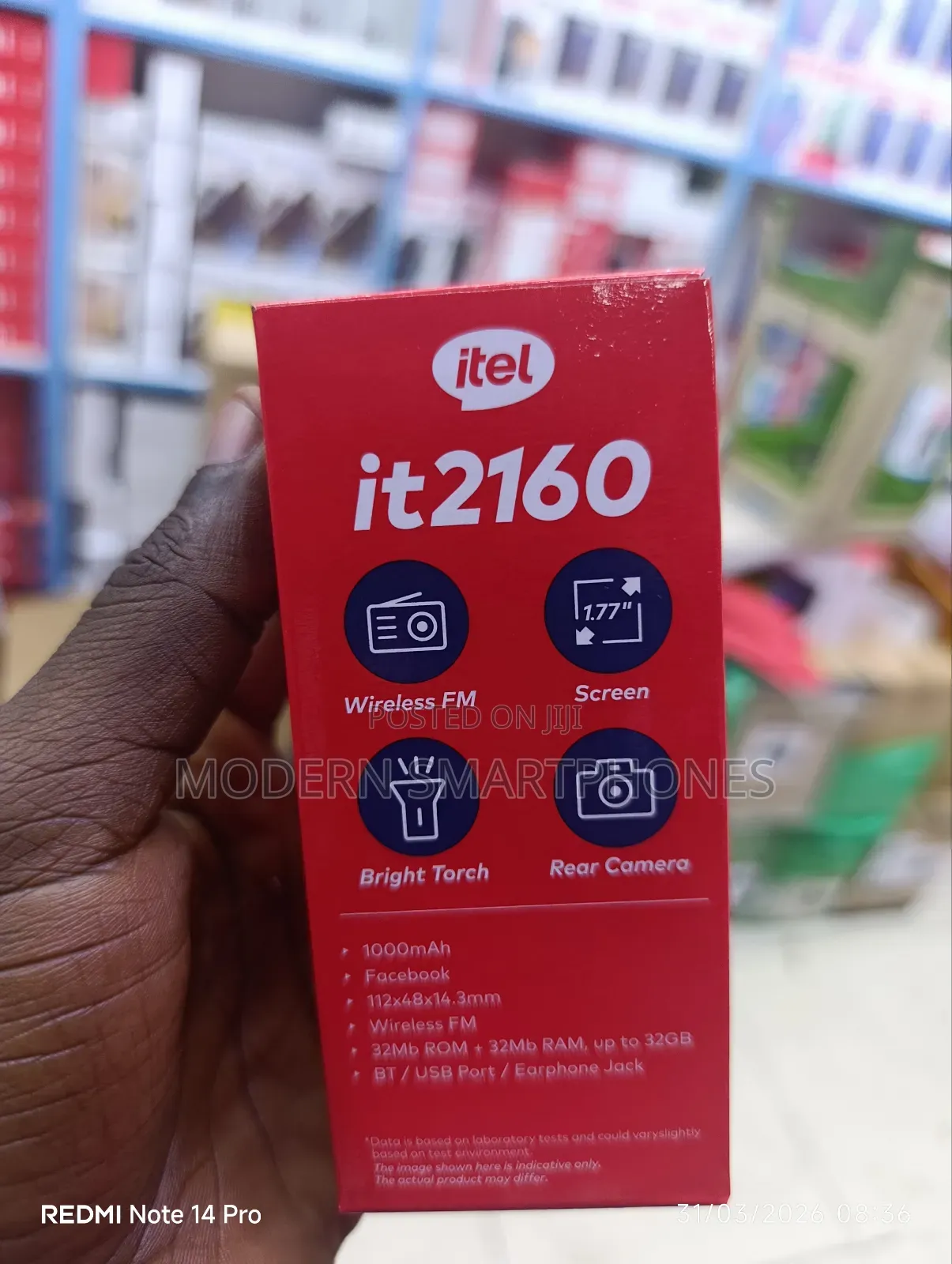 New Itel it2160 Black
