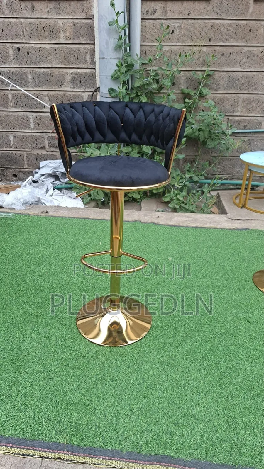 Luxury Velvet Swivel Bar Stool