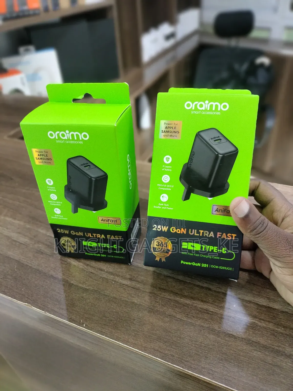 Oraimo 25w Usb C to C Charger ✓