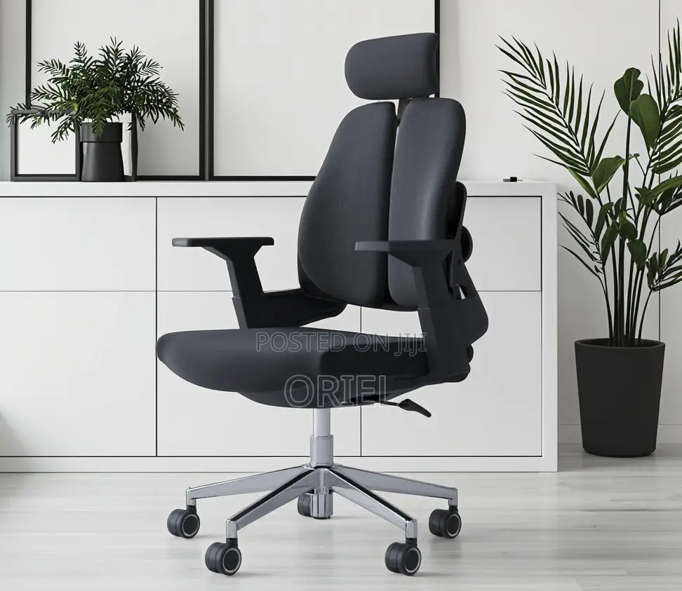 Office Chair : High Backrest Dual Orthopedic Office Seat