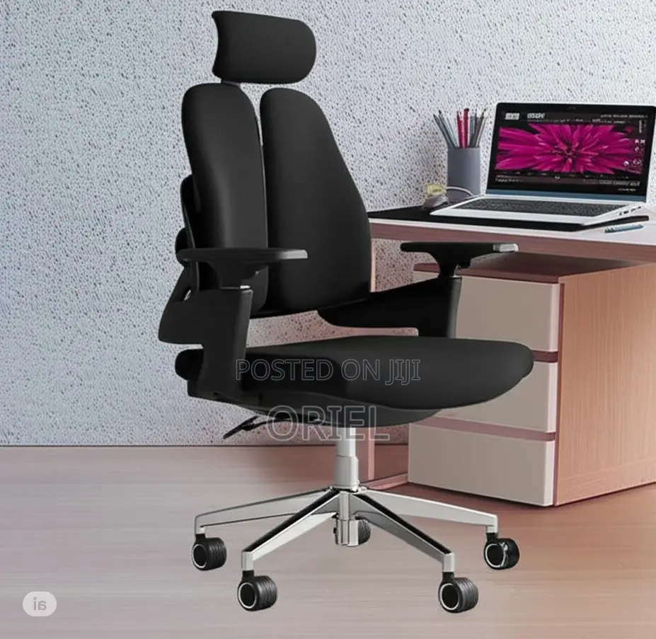 Office Chair : High Backrest Dual Orthopedic Office Seat