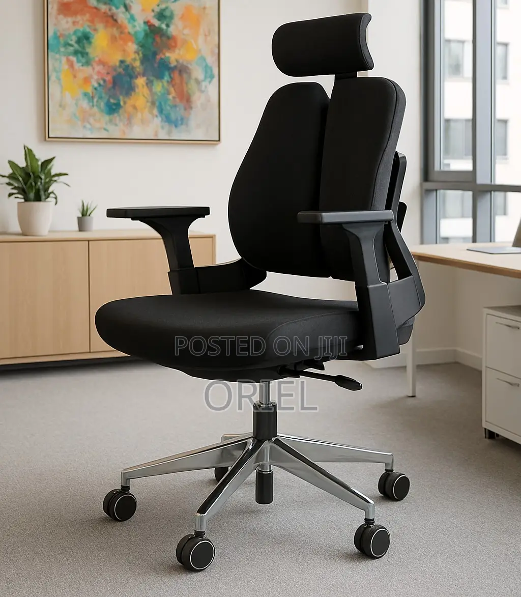 Office Chair : High Backrest Dual Orthopedic Office Seat