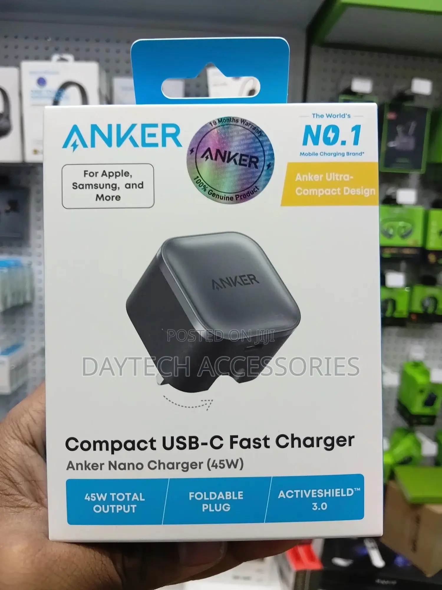 Anker Nano Fast Usb C Foldable Charger 45w.