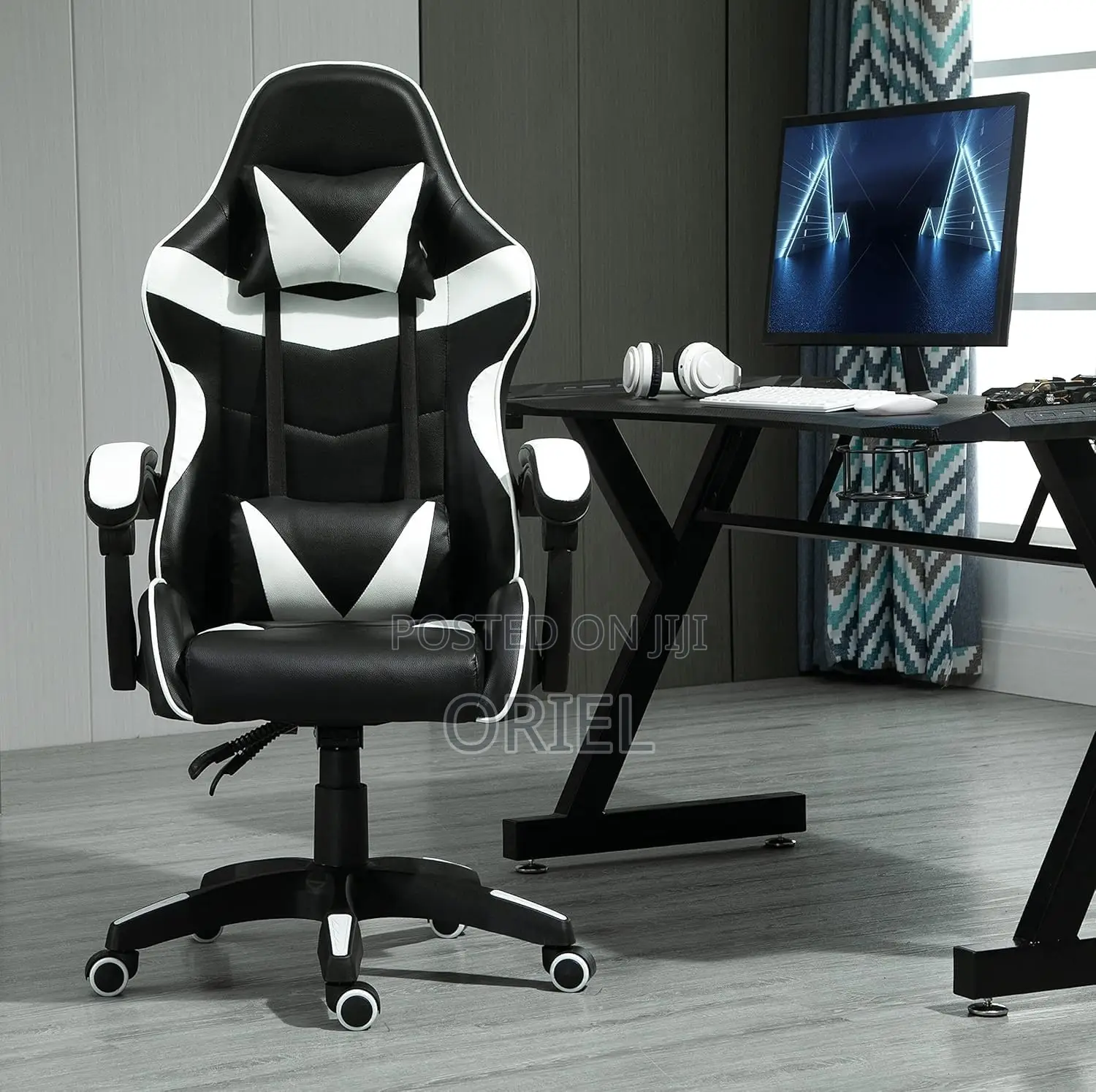 Home Office Gaming Chair : Ergonomic Leather Gaming Chair