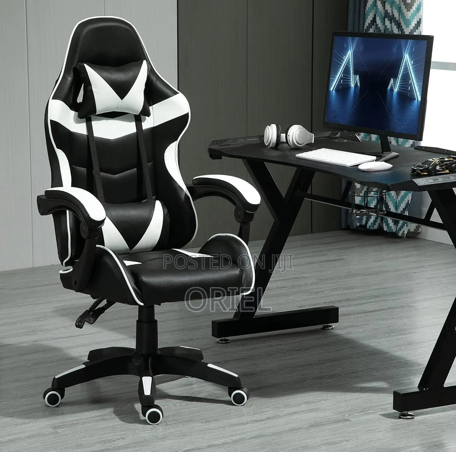 Home Office Gaming Chair : Ergonomic Leather Gaming Chair