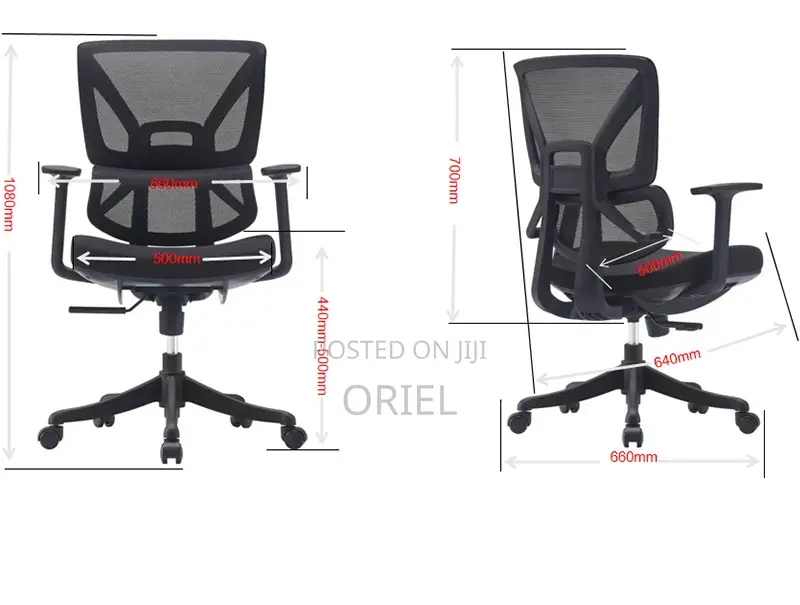 Modern Office Chair : Office Lumbar Support Swivel Mesh Chair