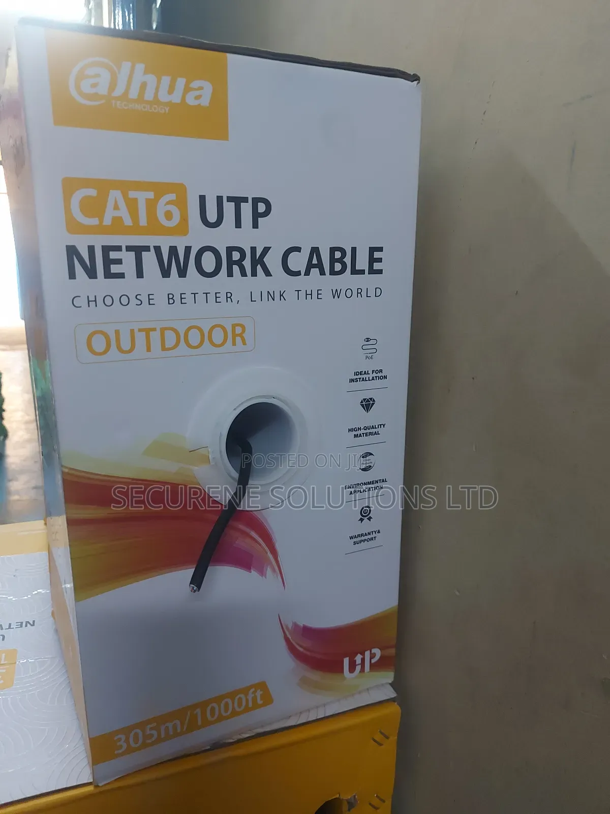 Dahua Technology 305m (1000ft)Outdoorutp Cat6network Cable,Pfm920-6u.